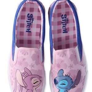 Disney Stitch Pink and Blue Character Slip-Ons